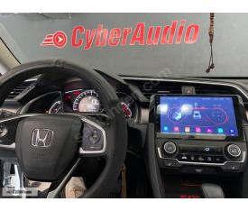 CYBERAUDIO HONDA CIVIC FC5 2016 2021 MODEL KABLOSUZ CARPLAY MULTİMEDYA NAVİGASYON 4/64 GB ANDROİD SİSTEMLERİ