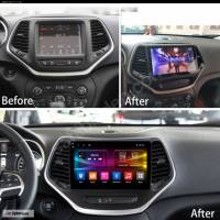 CYBERAUDIO JEEP CHEROKEE MODEL KABLOSUZ CARPLAY MULTİMEDYA NAVİGASYON 4/64 GB ANDROİD SİSTEMLERİ