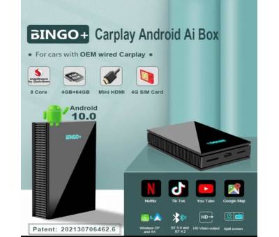 CYBERAUDIO BINGO SMART BOX CARPLAY ANDROID AUTO