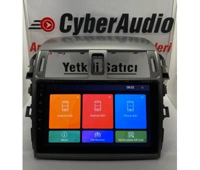 CYBERAUDIO TOYOTA COROLLA 2007 2013 MODEL CARPLAY MULTİMEDYA NAVİGASYON ANDROİD SİSTEMLERİ